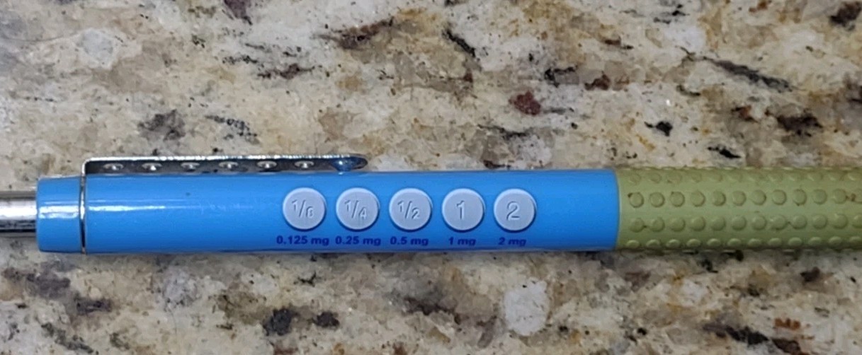 Pharmaceutical Drug Rep Vintage Pen Klonopin Clonazepam With Pill Pics Very Rare