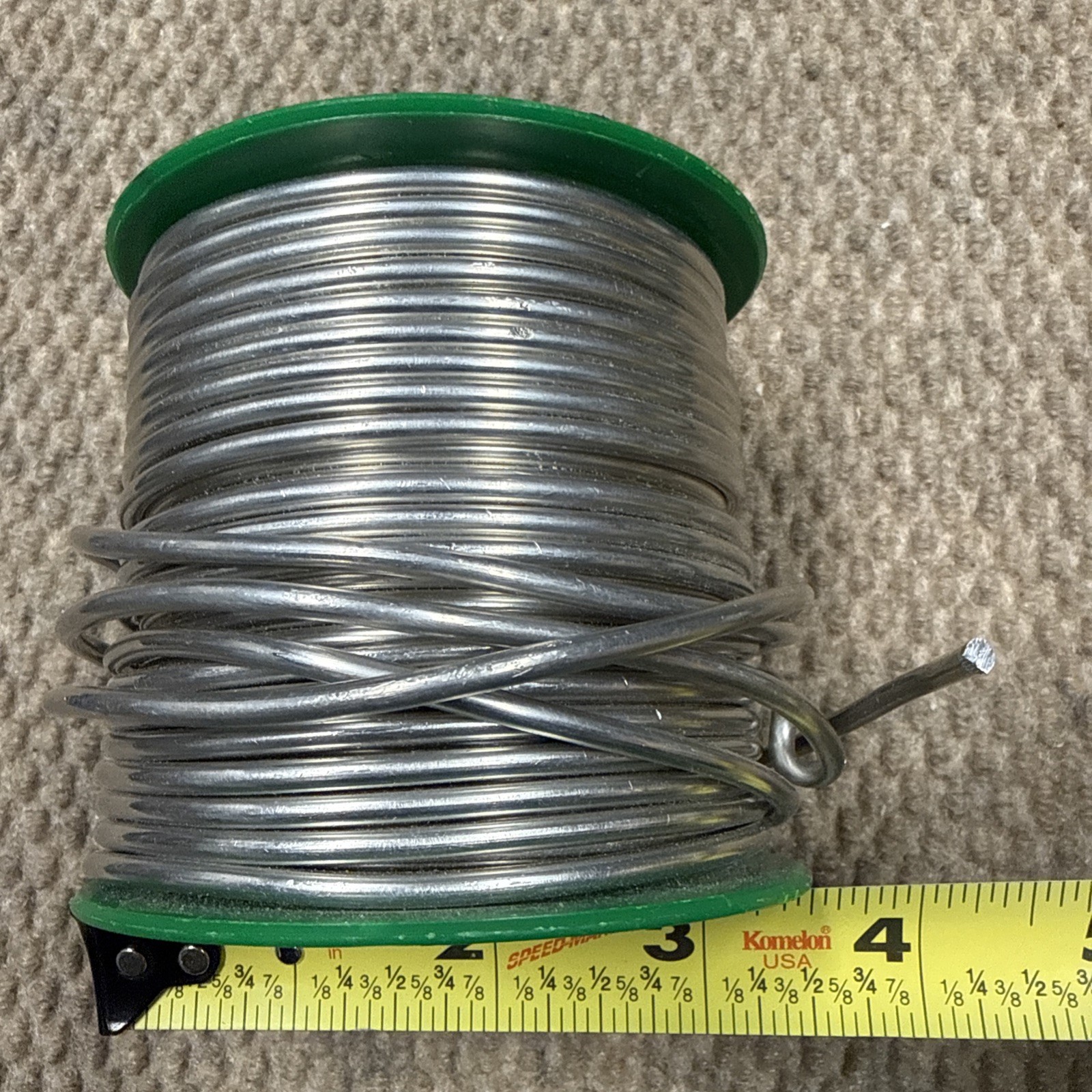 Solder Roll .125 Diameter  Grade SAC 0307 5 Lbs Spool Opened 5lbs .9oz total wt