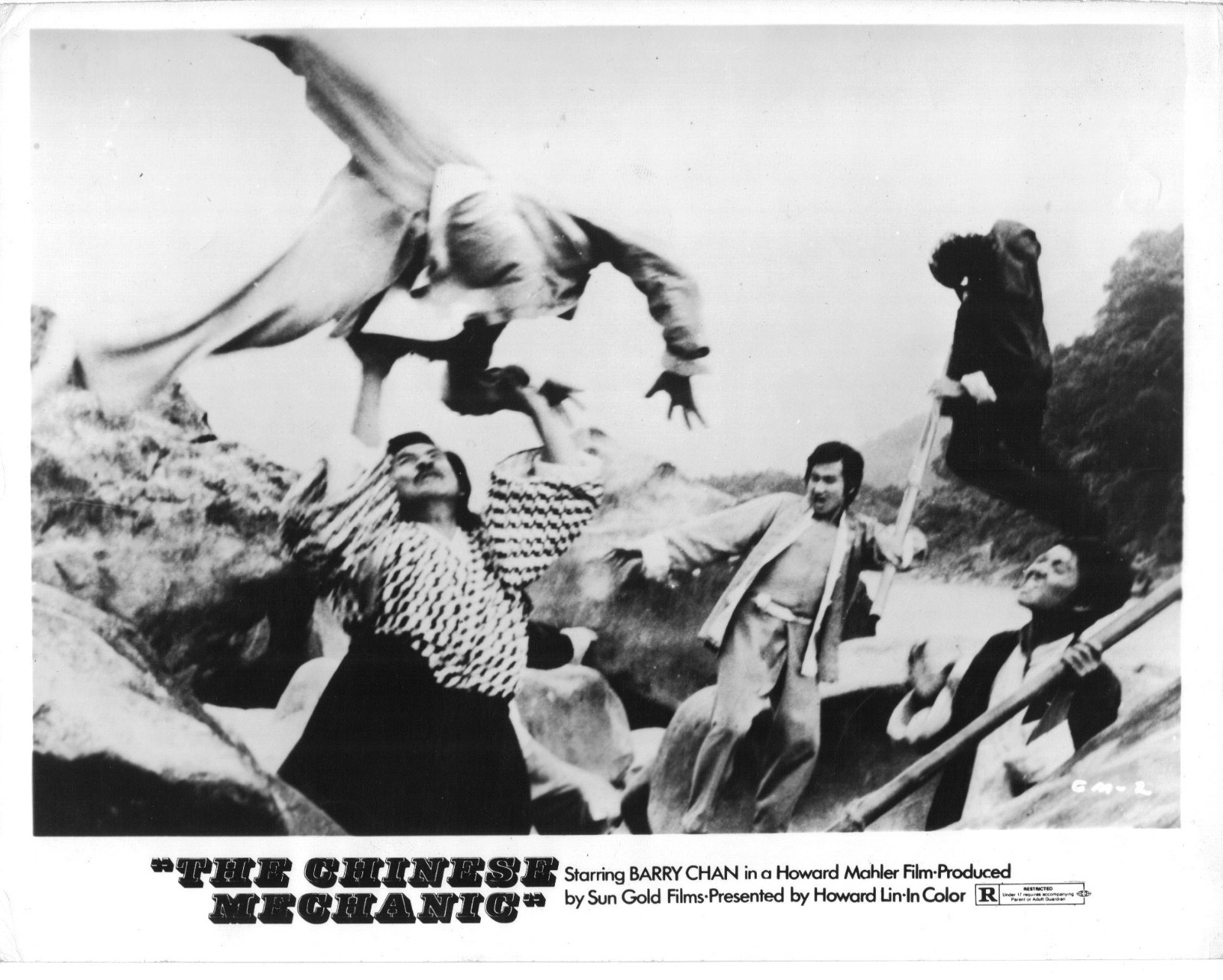 Chinese Mechanic Chinese Dragon Yi Tiao Long 1973 8x10 Lobby Card Martial Arts