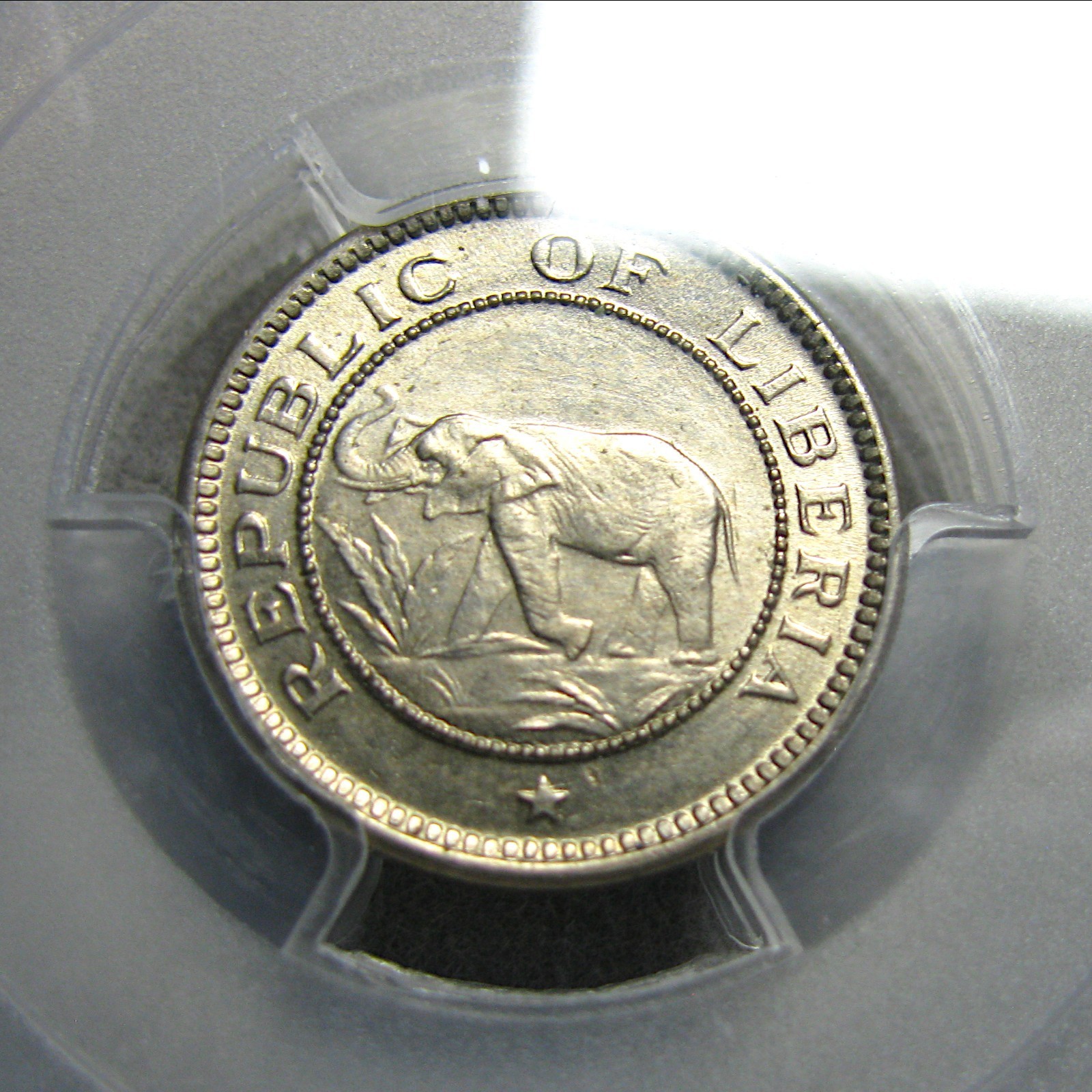 1941 Liberia 1/2c Sanchez Collection MS-63 PCGS Coin ---- #678C