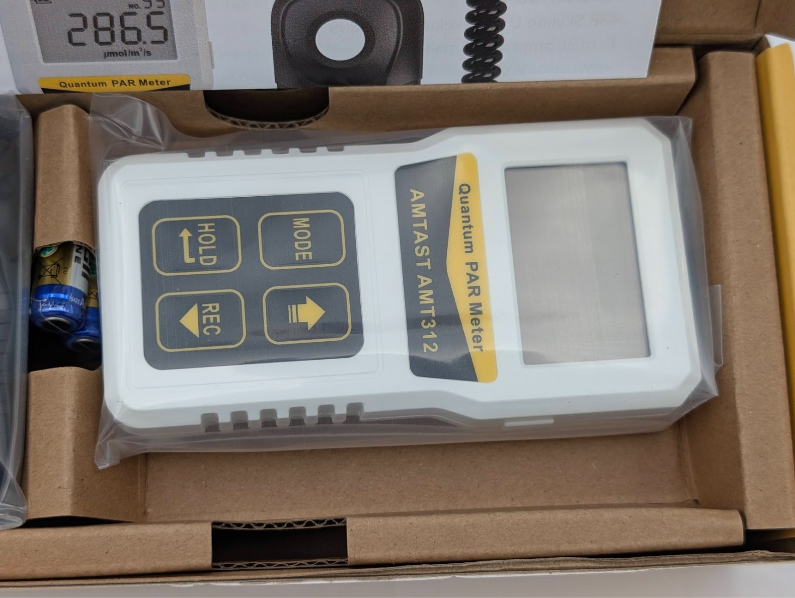 Advanced Quantum Sensor PAR Meter (Micromoles), Measure Light Intensity AMT312