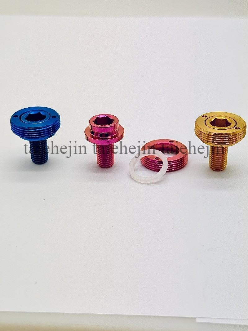M8x15mm Bike Crank Titanium Bolts Screws Square Taper Bottom Bracket Ti Bolt Cap