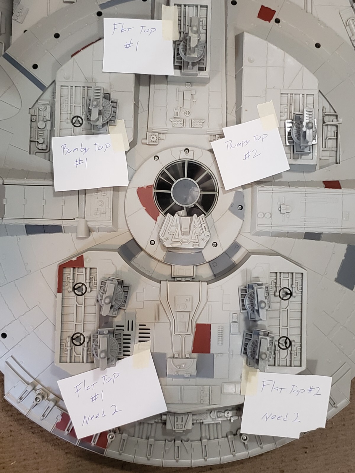 CHOOSE 2008 Millennium Falcon Legacy Canopy Radar Floor Ramp Cover Instructions