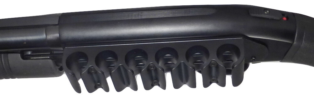 Aluminum Base Polymer Side Saddle Mossberg 500 590 Shotgun Shotshell Carrier