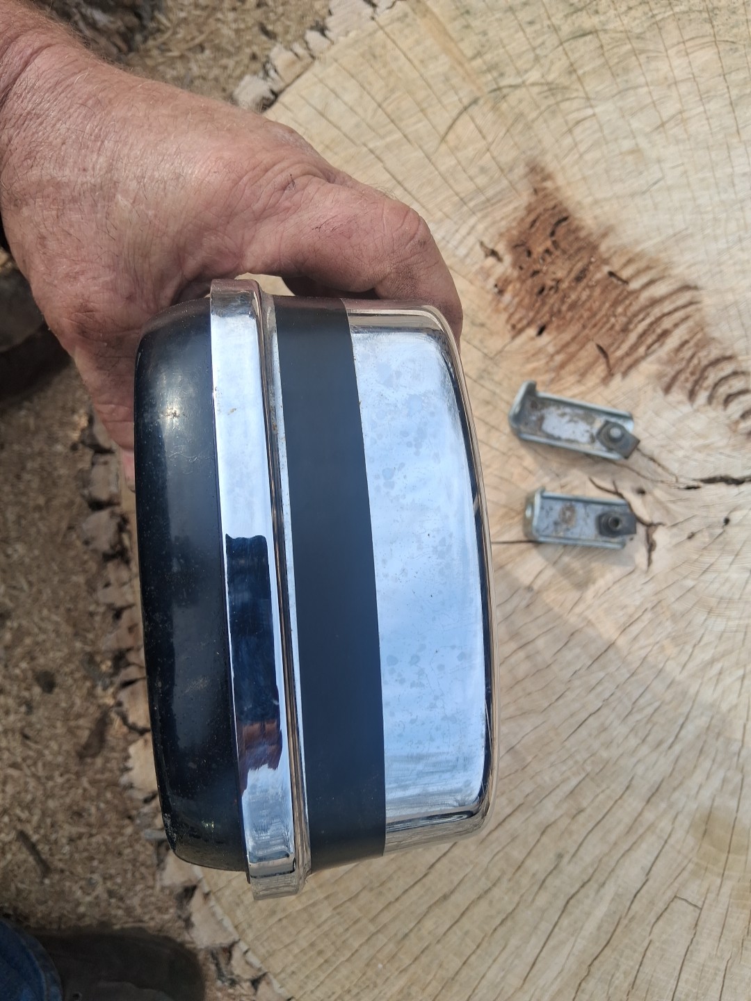 Harley Davidson Shovelhead 80 Cubic Inch Can Ham Air Cleaner With Brackets OEM