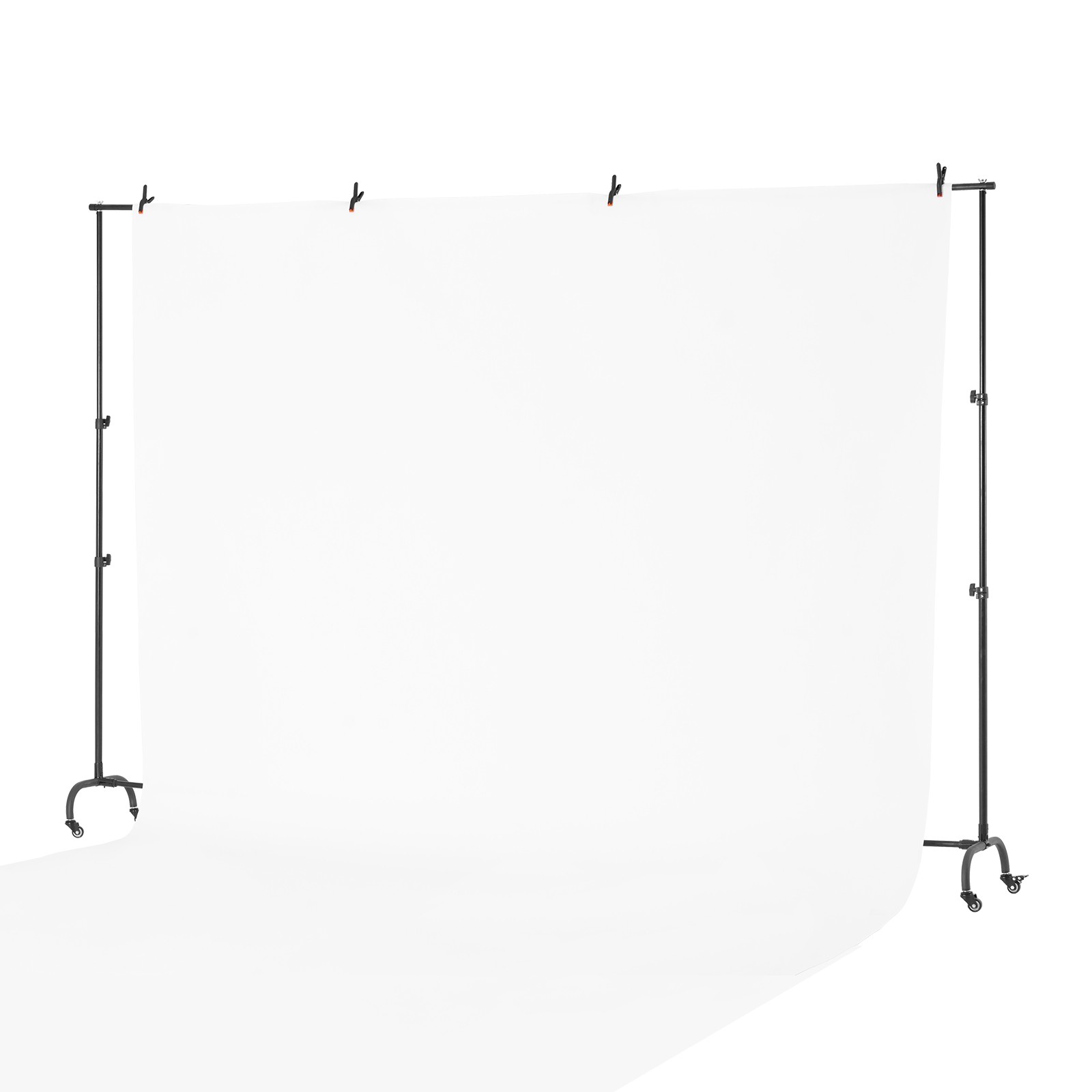 VEVOR Backdrop Stand Movable Stand Kit 7 x 10 ft for Party & Photo Video Studio