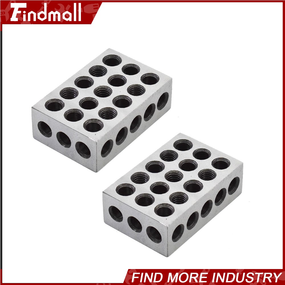 4 Matched Pair Ultra Precision 1-2-3 Blocks 23 Holes .0001" Machinist 123 Jig