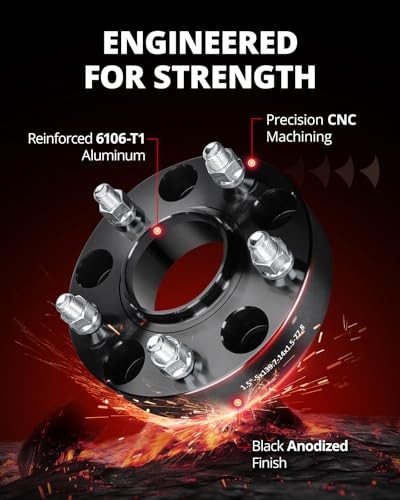 5x5.5 Wheel Spacers Compatible with Ram 1500 2012-2018, 5x139.7 mm 1.5 inch