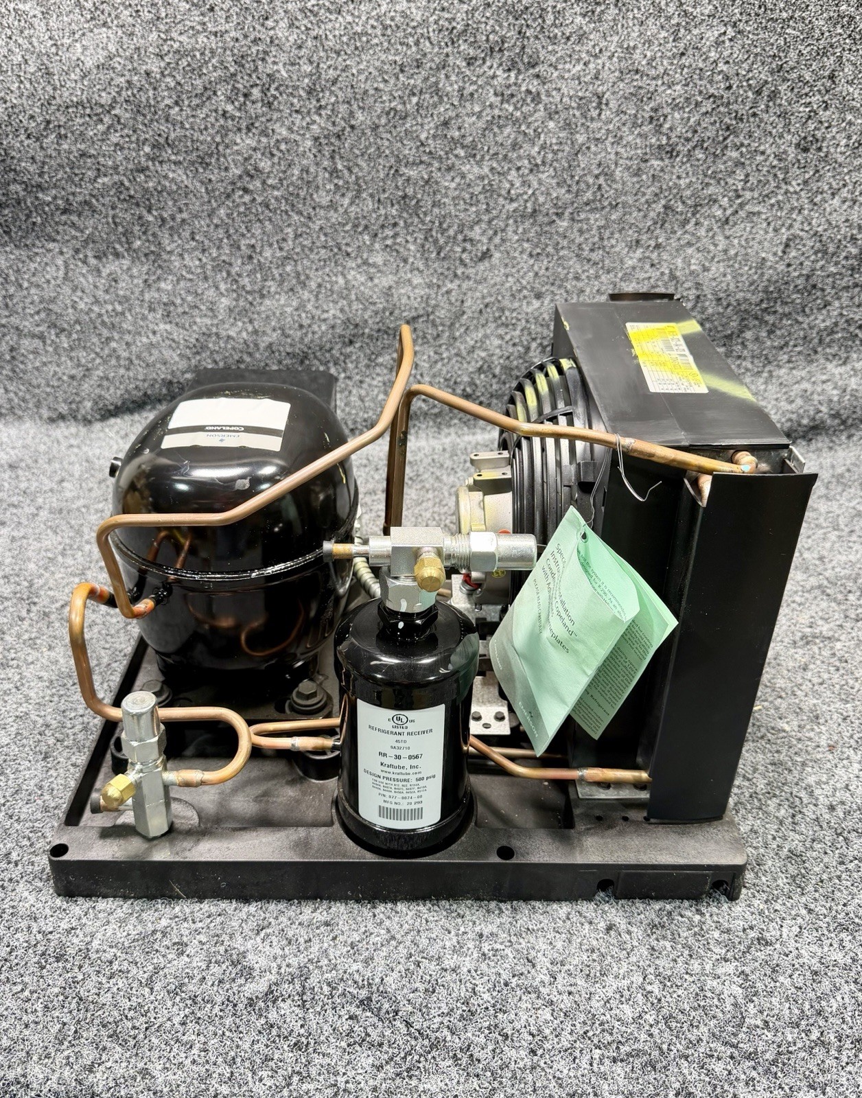 Copeland M6EM-0020-IAA-028 Condensing Unit R404A, 1/6 HP, 115V, ASE12C4E-IAA-103