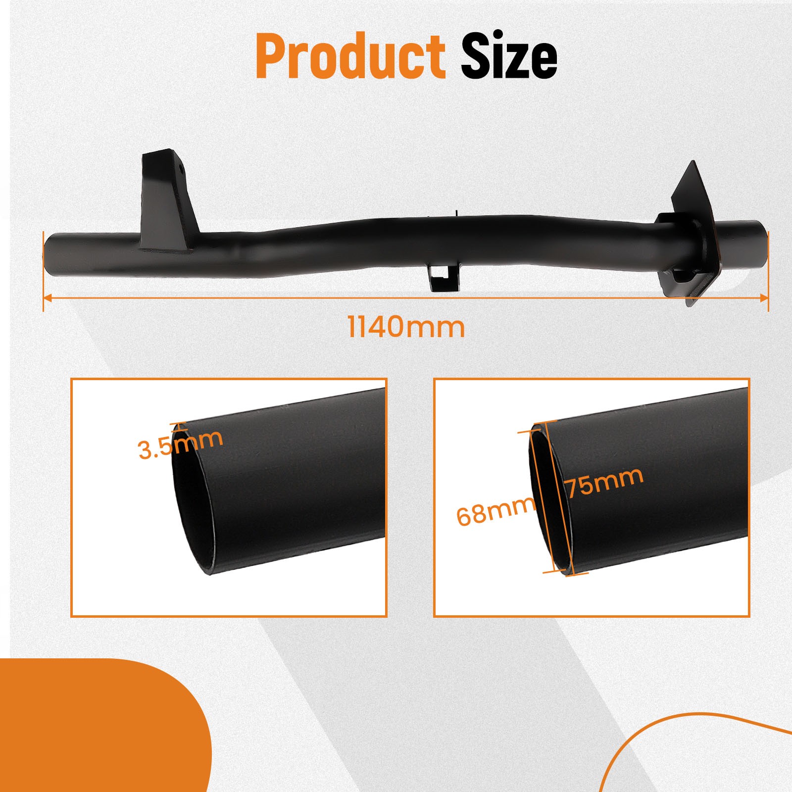 Rear Tank Support+Rear Shock Mount Crossmember Kit For Chevy Silverado/GMC 07-14