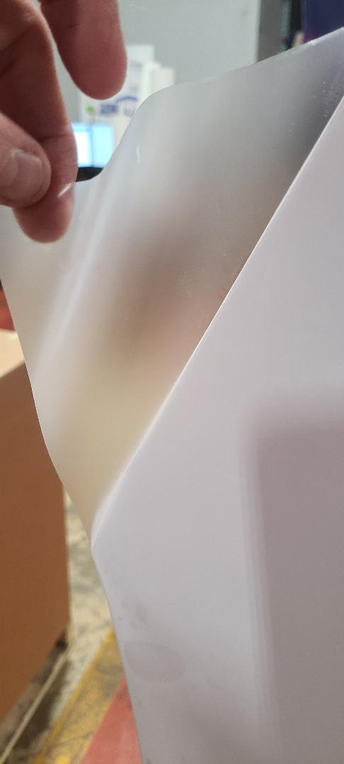 3.0 mil Gloss Clear Vinyl Cold Pressure-Sensitive Laminate Self-Adhesive UV 4-YR