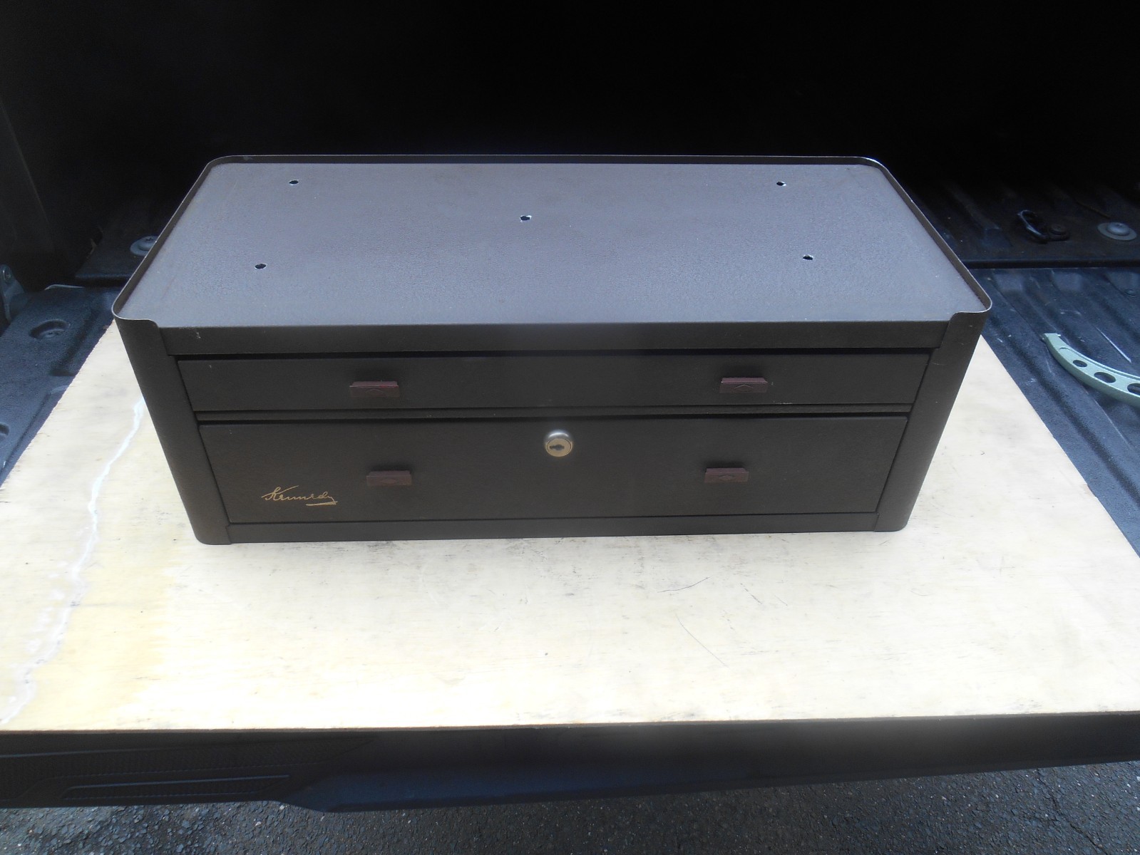 Kennedy 2 drawer riser box tool box machinist tool 21 5/8"W x 9 1/2"D x 7 3/4"H