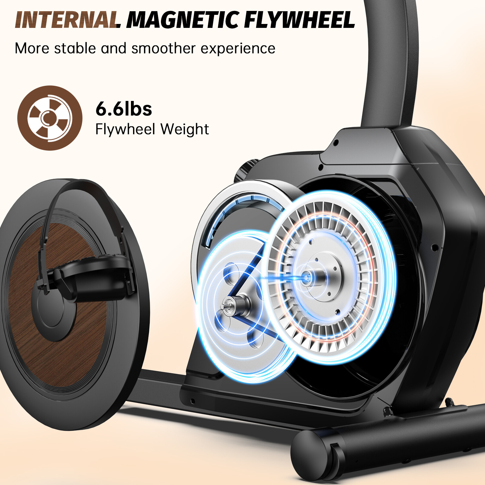 Magnetic Recumbent Exercise Bike, Stationary Bikes for Home with Arm Exerciser