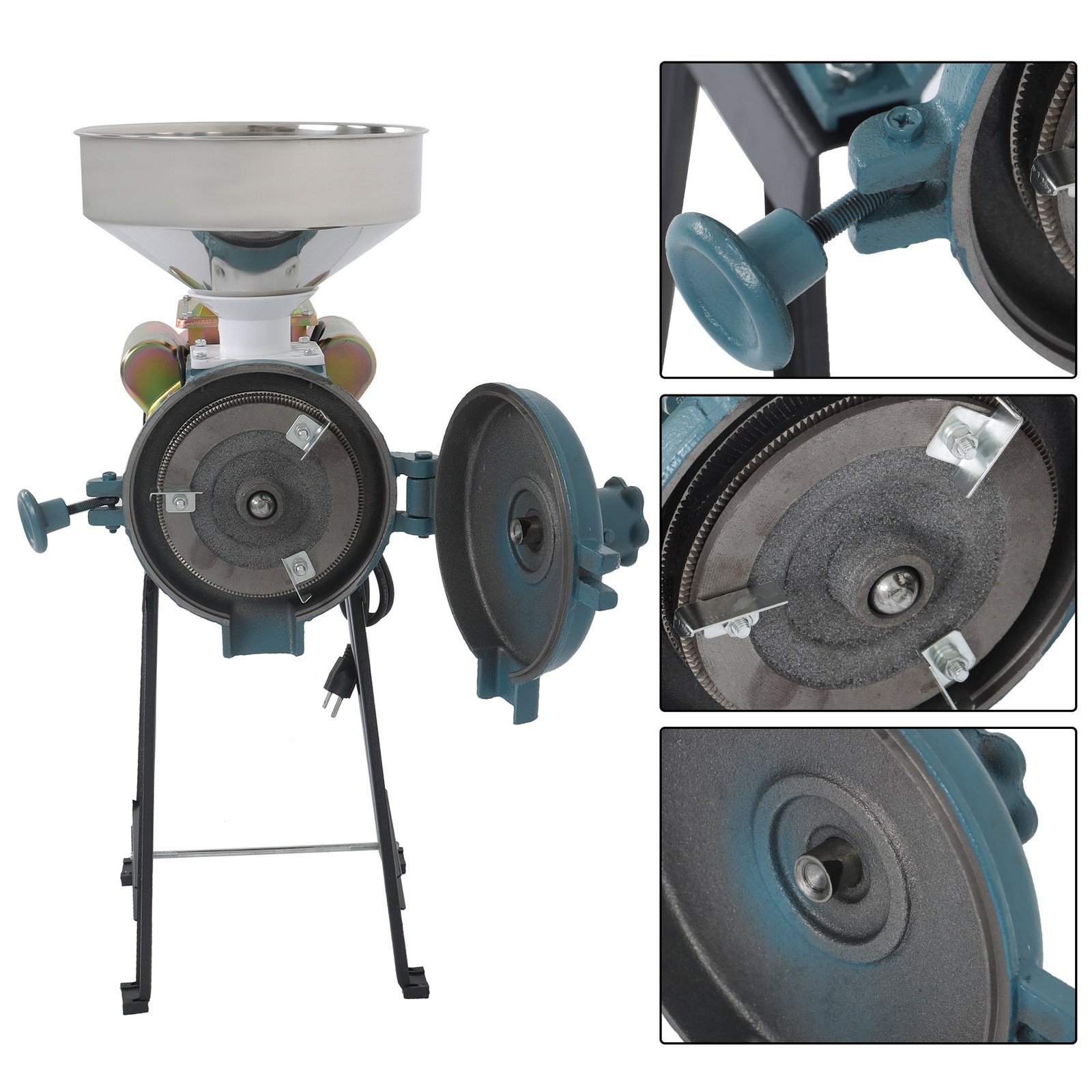 110V Electric Grinder Grain Mill Corn 3000W Wheat Feed Flour Cereal Grain Mills