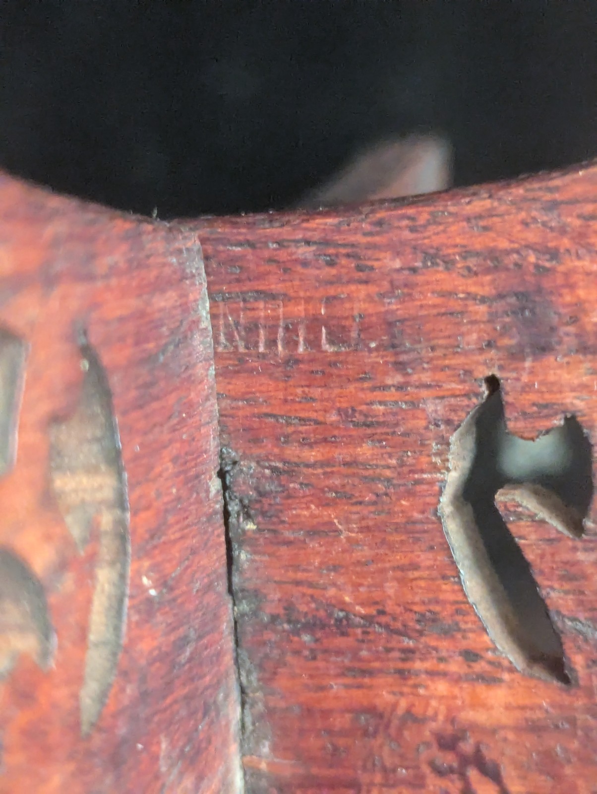 Vintage Chinese Carved Wooden Display Stand Vase Art Base Used