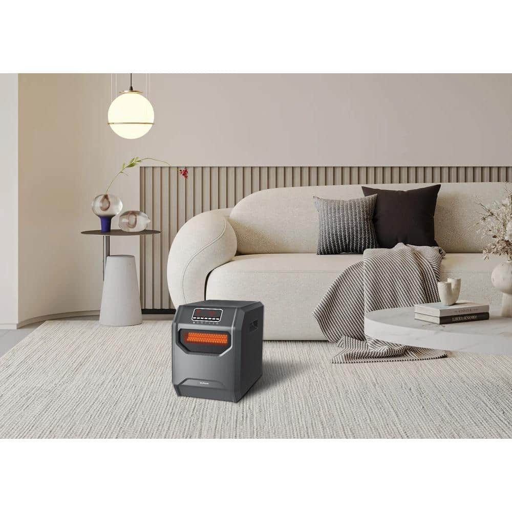 WeWarm Electric 6 Element Infrared Space Heater Black Plastic