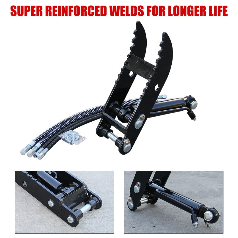 Hydraulic Thumb Clip Clamp Fits For Mini Excavators Small Digger Attachment Kit