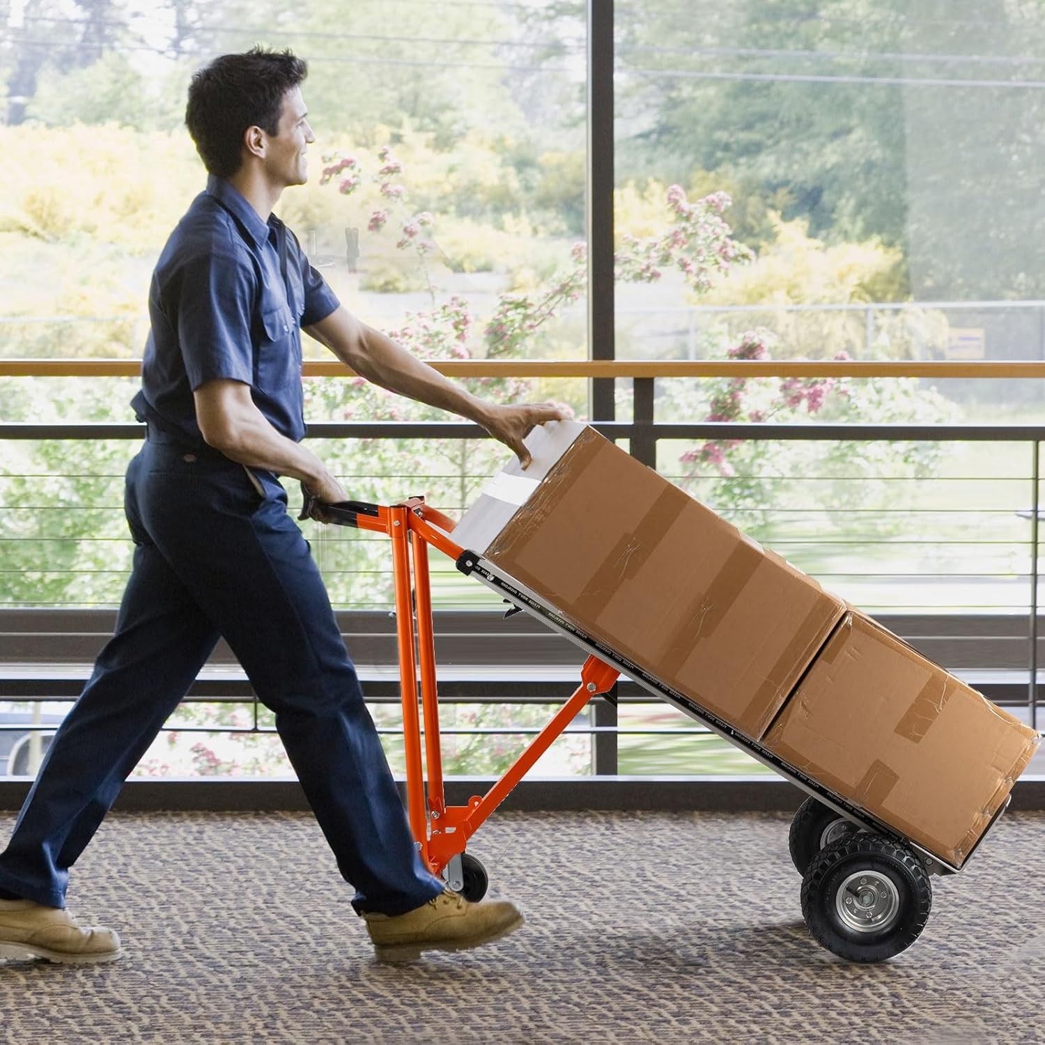 Aluminum Convertible Hand Truck 4-in-1000 Lbs Capacity Heavy Duty Dolly Cart