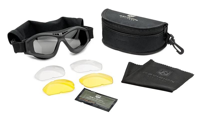 Revision Eyewear Bullet Ant Tactical Goggles Deluxe Kit Clear/Gray/Yellow Lenses