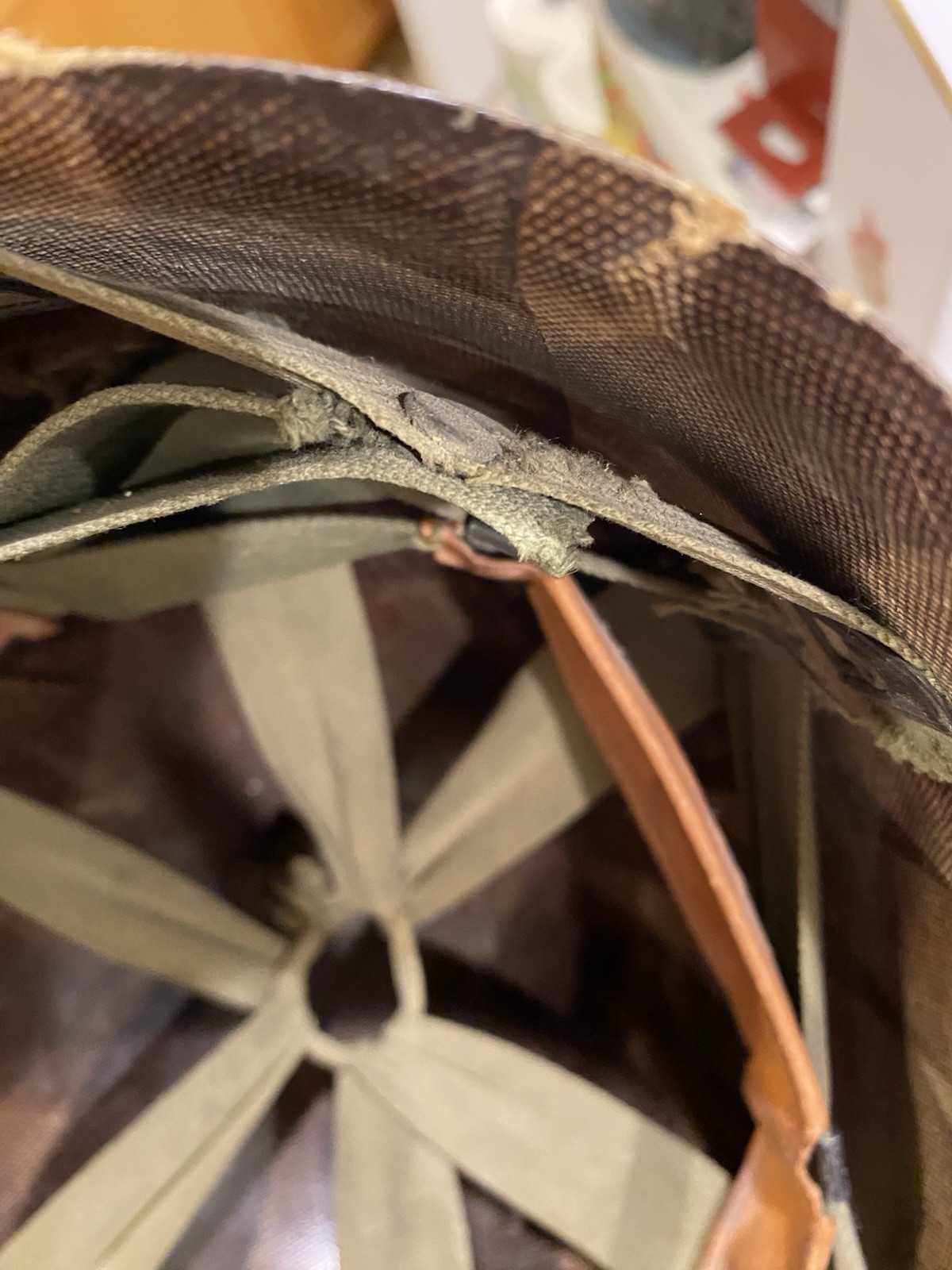 Vietnam Era M1 Helmet Liner Micarta 1952 W/ 1964 Sweatband