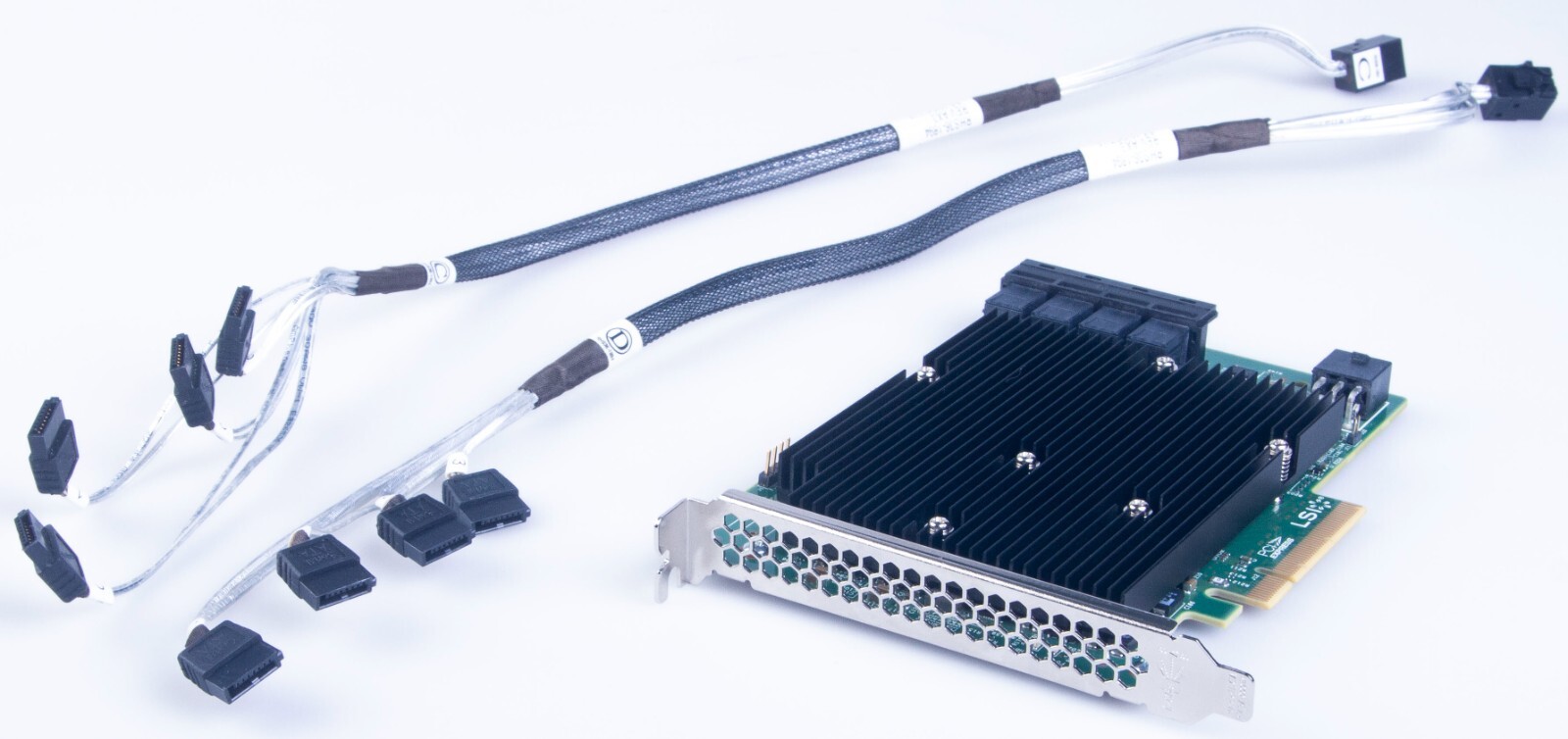 LSI 9300-16i 12Gb/s SAS/SATA HBA IT Mode 16.00.12.00 TrueNAS UnRaid Cable Option