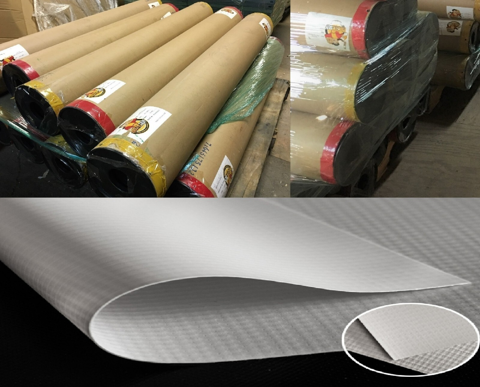 13oz Gloss Scrim Banner PVC Vinyl 25" in x 150' feet