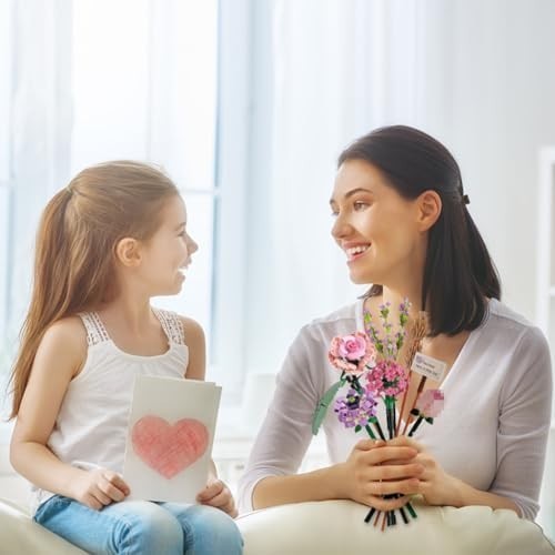 NEW!FULL SET Flower Bouquet 7 Stems Building Kit Botanical Collection 547 pieces