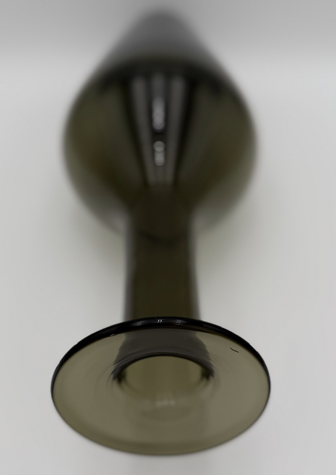 Charcoal Smoke 💨 Vintage Glass Vase 🏺 or Decanter No Stopper Gray Green 🖼️