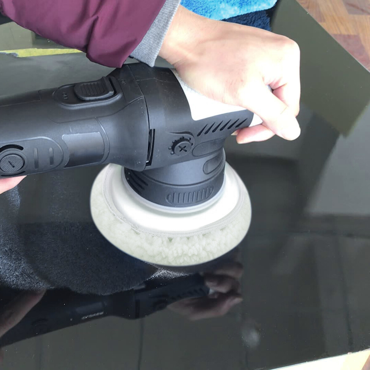 6PCS Polishing Bonnet Buffer Pads Soft Wool for 5-6" 7-8" 9-10" Car Polisher US