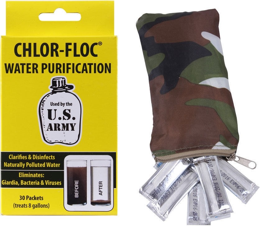 Chlor-Floc Genuine GI Water Purification Powder Packets