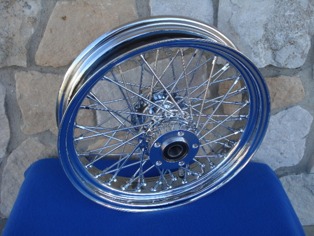 16X3.5" 60 SPOKE BILLET HUB WHEEL REAR HARLEY SOFTAIL FLST FLSTC HERITAGE DELUXE