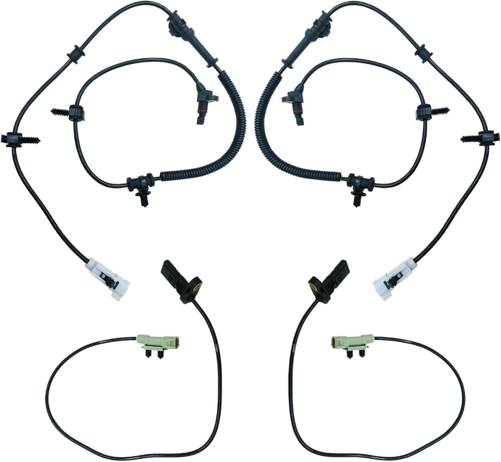 ABS Wheel Speed Sensor Front Rear Left Right Replacement for Commander 2006-2...