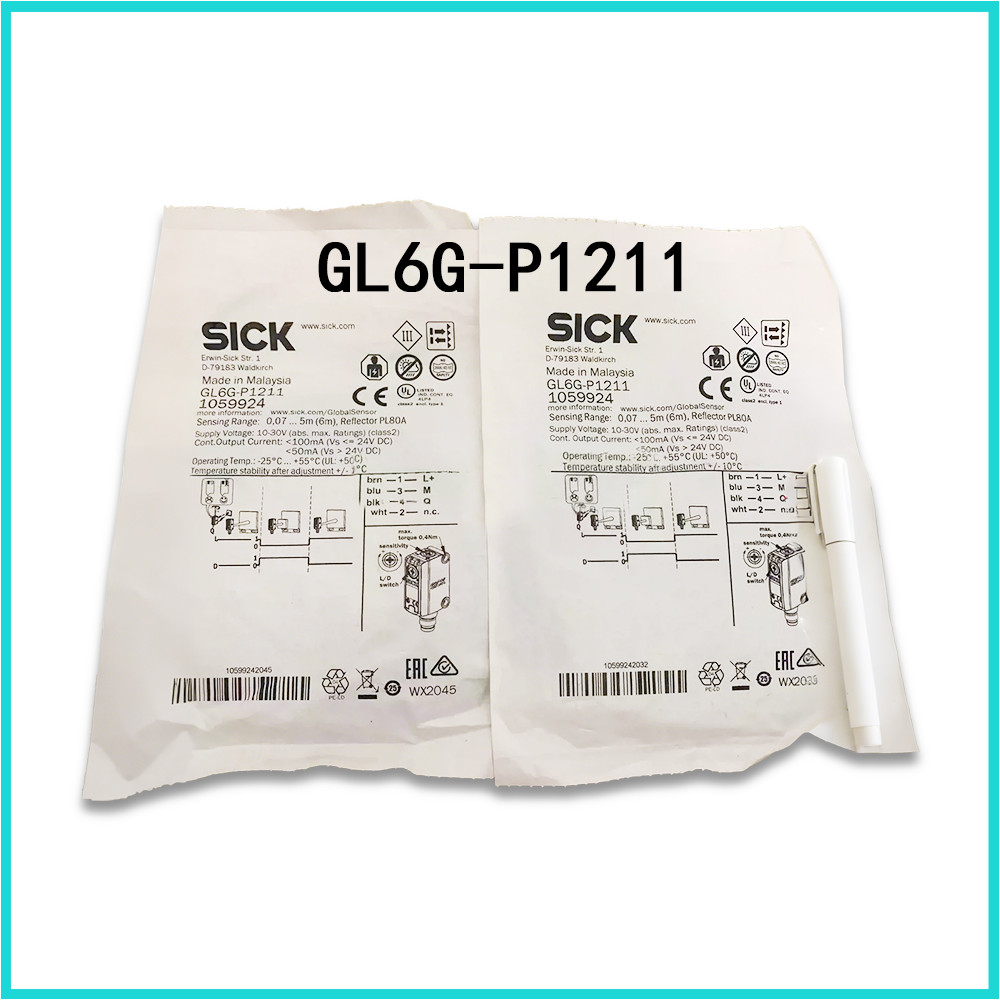 New In Box SICK photoelectric sensor GL6G-N1211 GL6G-P1211 Expedited Shipping