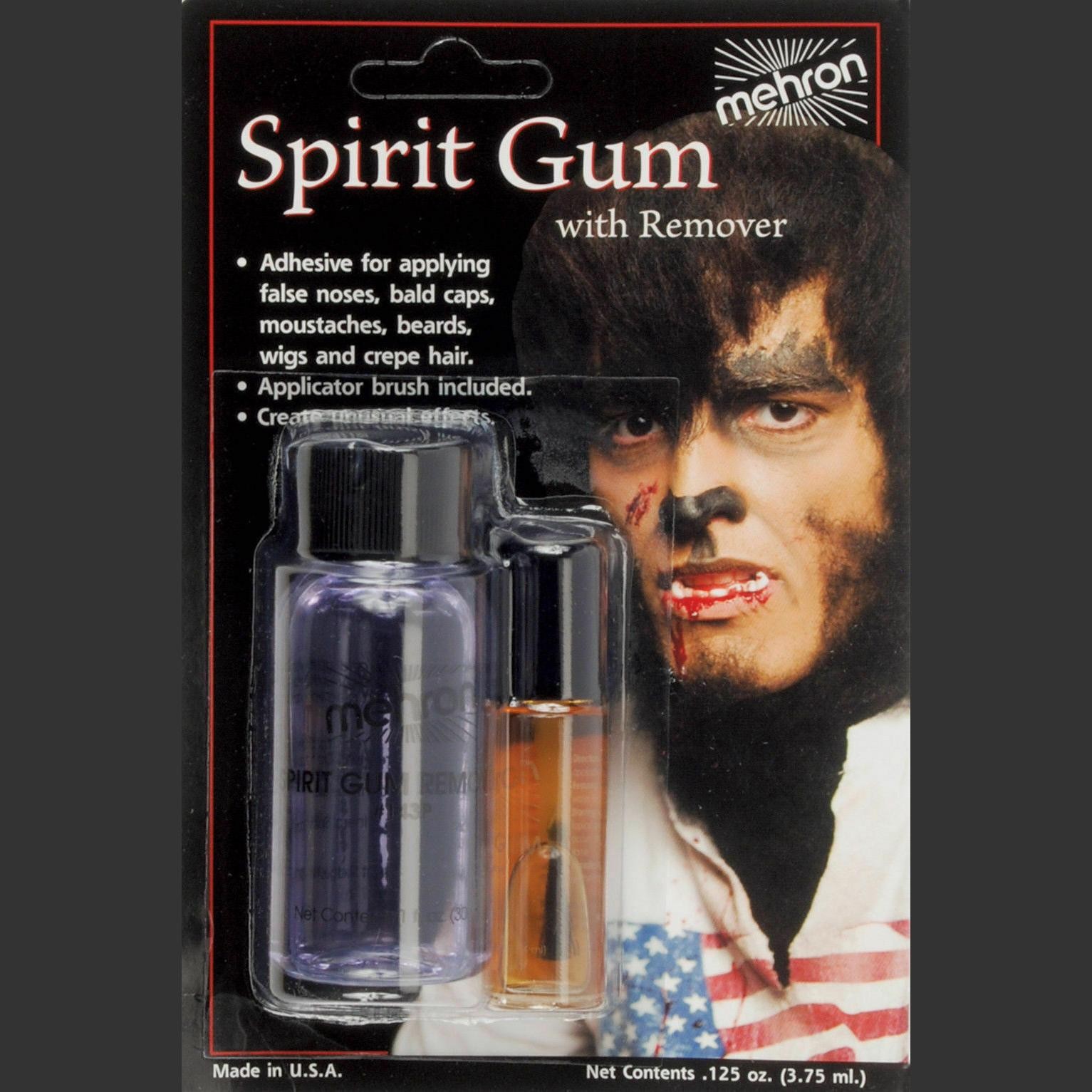 Mehron Spirit Gum with Remover Stage Theatrical Makeup Adhesive Kit New