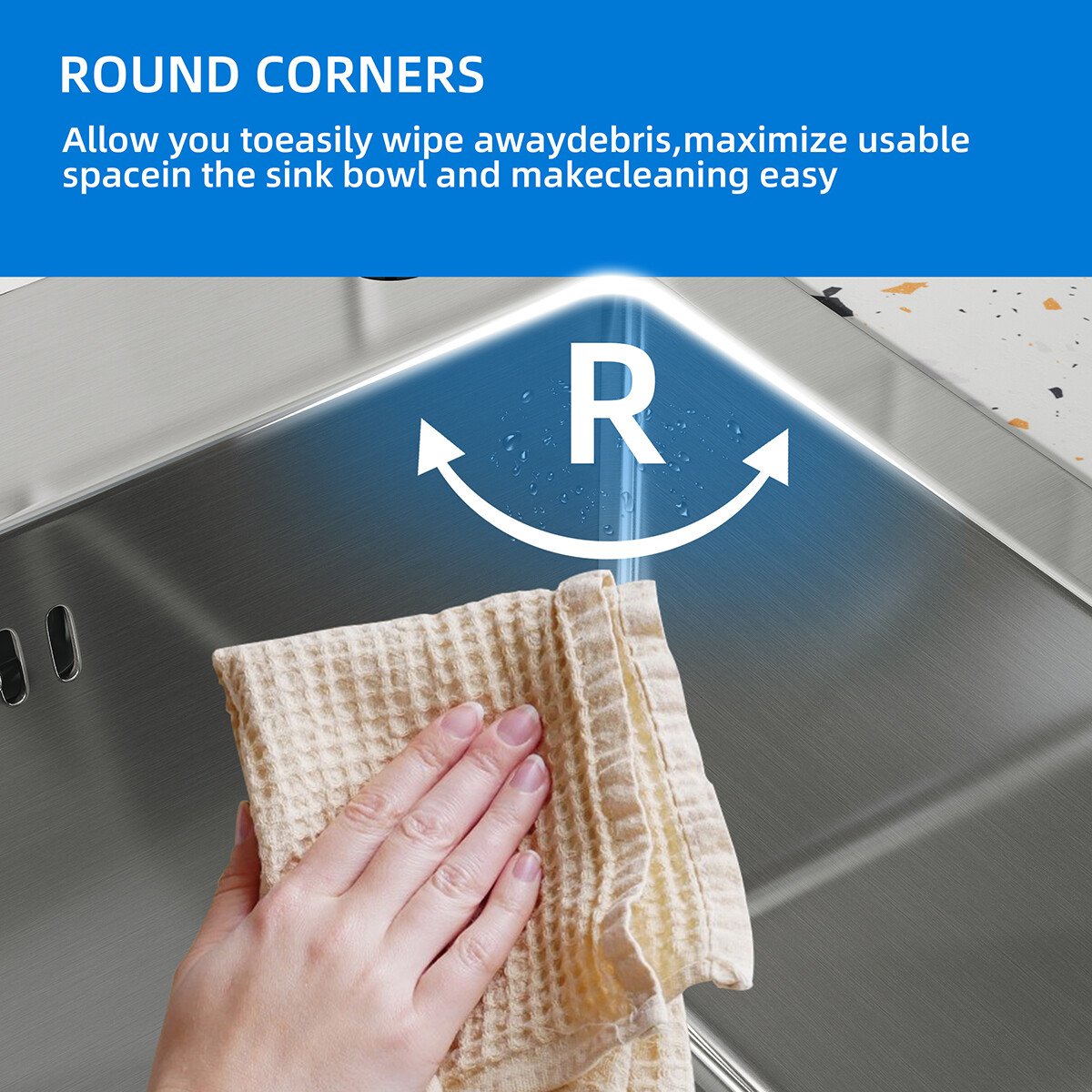 Kitchen Sink Drop In Stainless Steel Single Bowl Top Mount w/ Faucet 28"/30"/32"