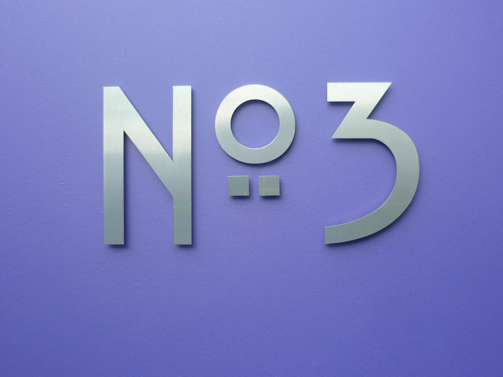 Art Nouveau - Mackintosh - Stainless Steel House Numbers/Numerals 12.5cm/5"