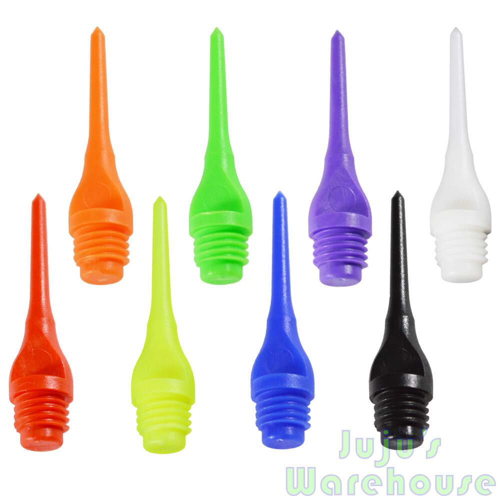 Dart Tips - BIG 1/4" Threading Plastic Keypoint - Your Choice of Color & QTY