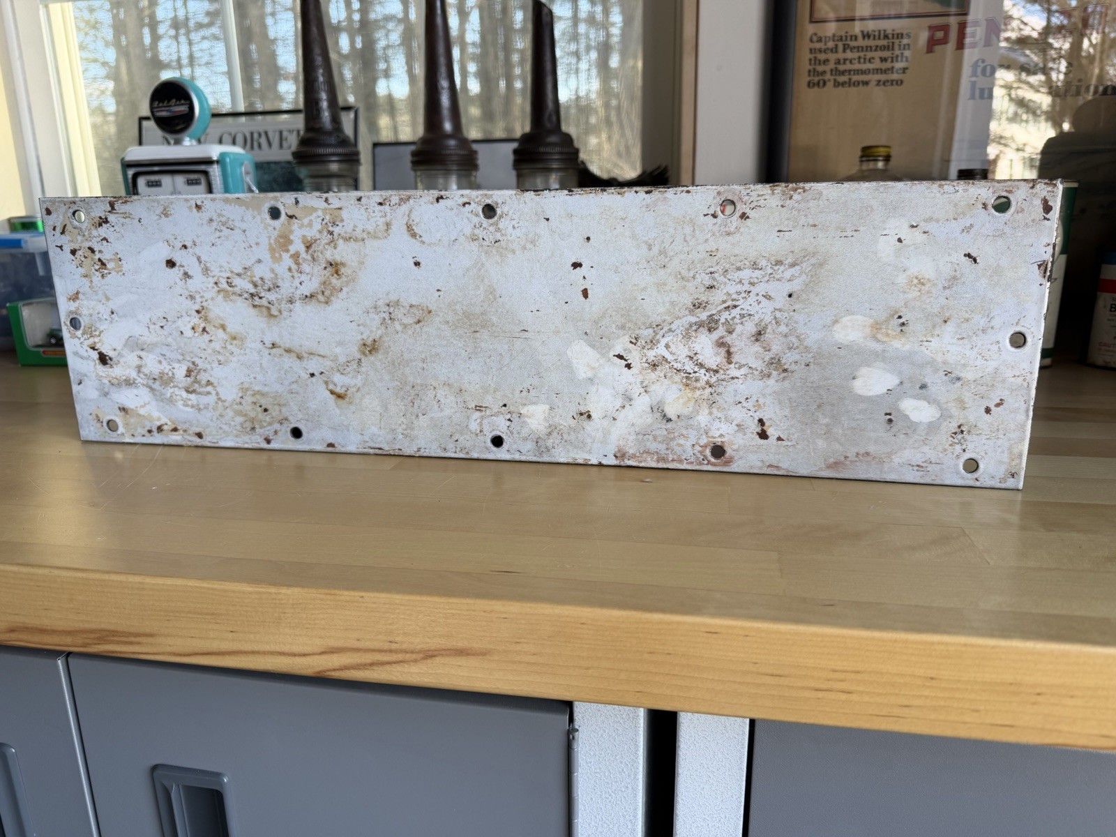 Original Porcelain New York Train Car Number Sign 5702