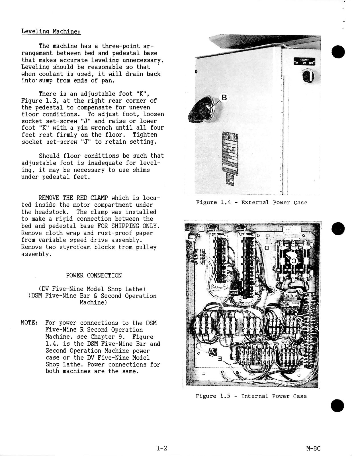 DSM-59 DSM-59R PRECISION SHOP OPERATOR MANUAL FITS HARDINGE LATHES VBS VBS-R M-8