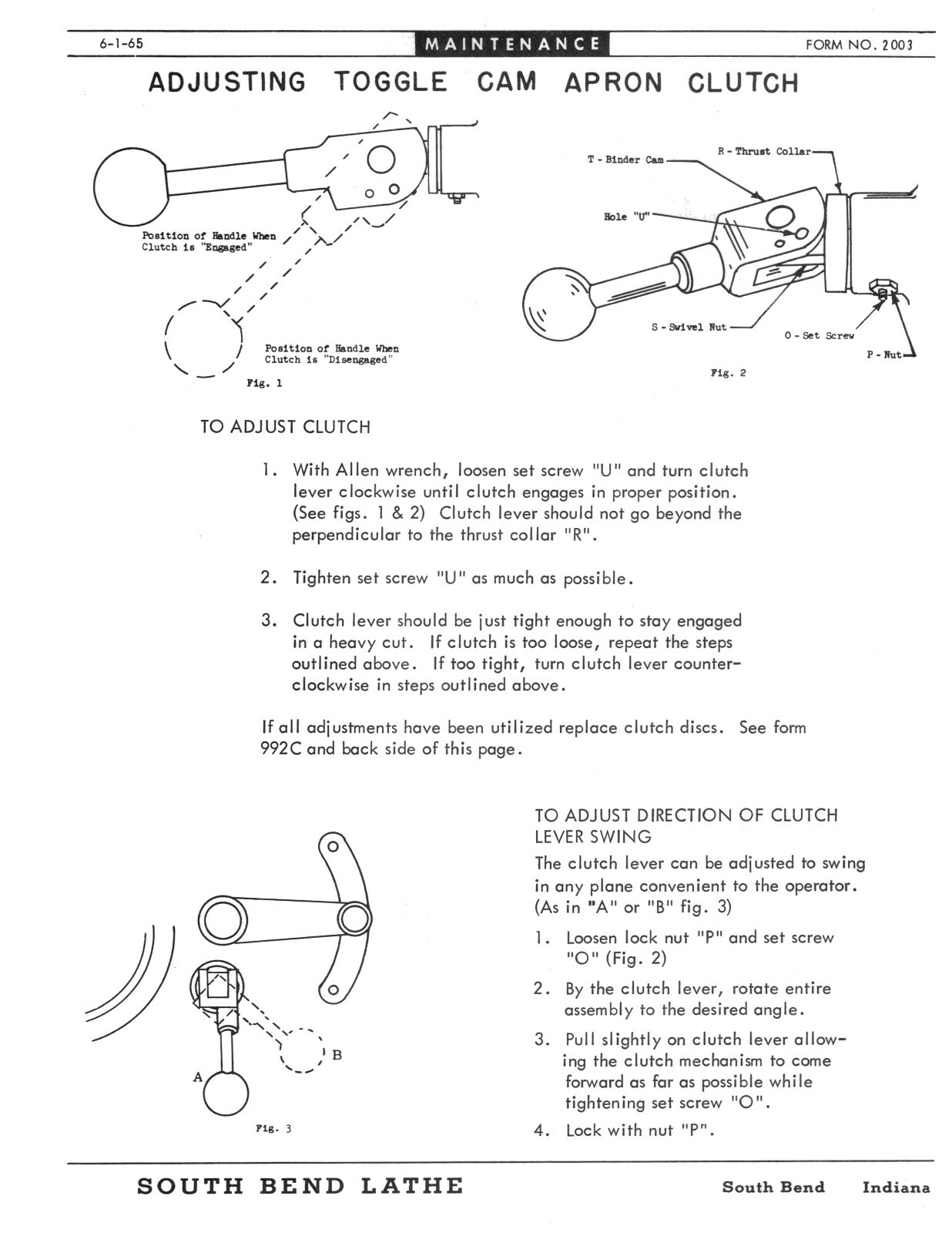 Southbend 10", 13", 14-1/2" 16" & 16-24" Lathe Operation & Parts Manual #1888