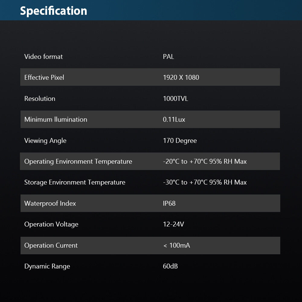 170° Full HD Car Reversing Camera Auto Rear View Parking CAM 1080P Night Vision