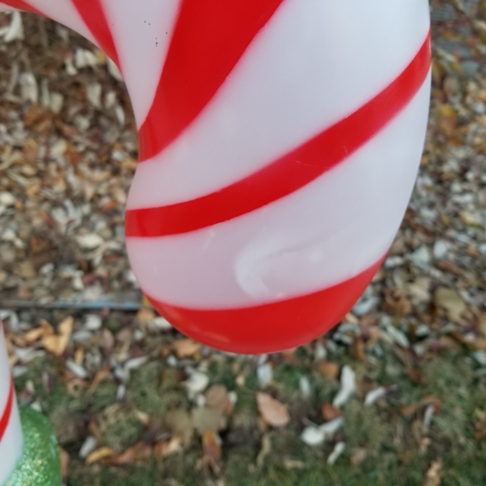 42" Light Up Lighted Gemmy candy cane blow mold Christmas decor Vtg Peppermint