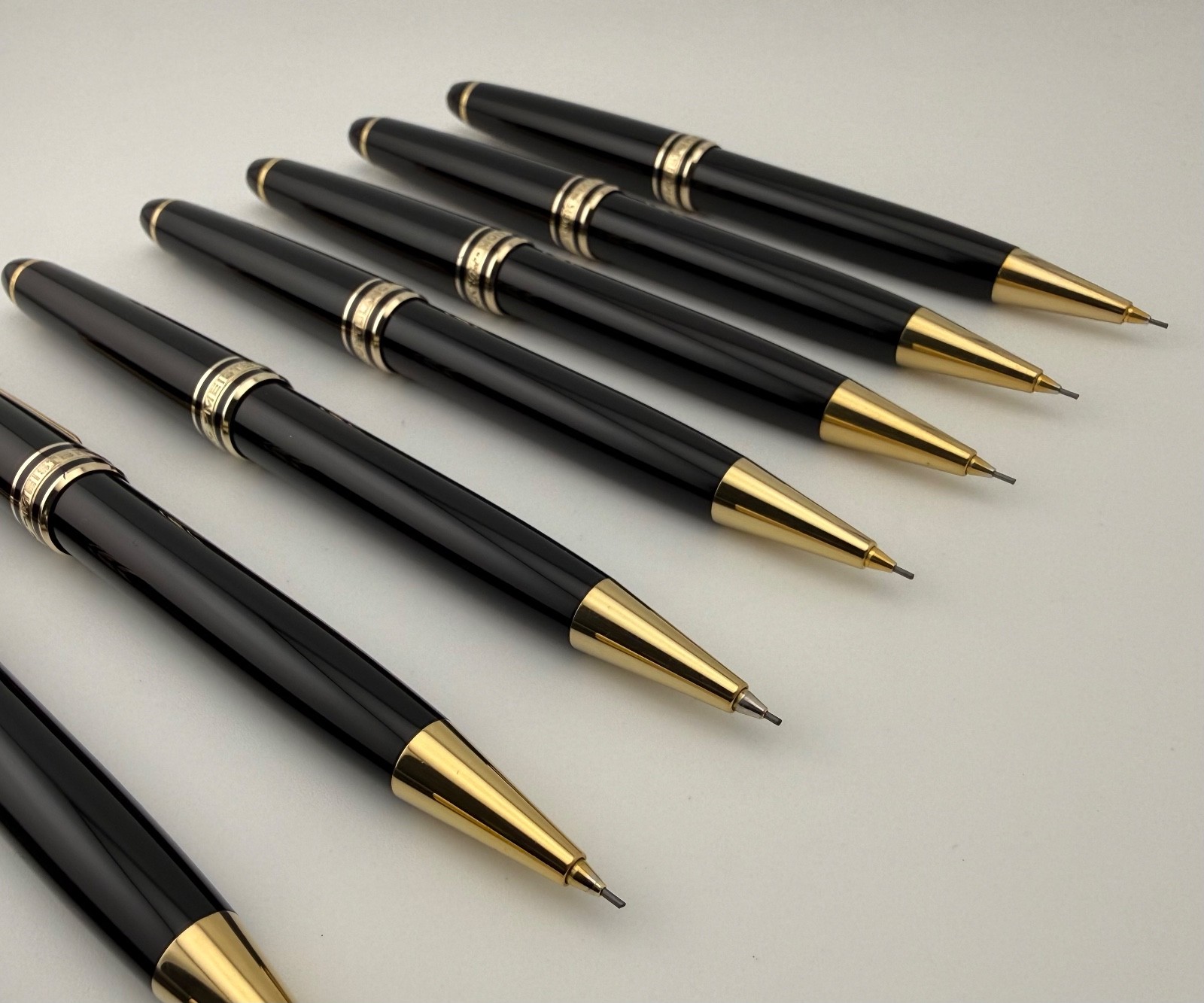 Montblanc Meisterstück Black Gold Plated No. 165 Mechanical Pencil 0.7mm