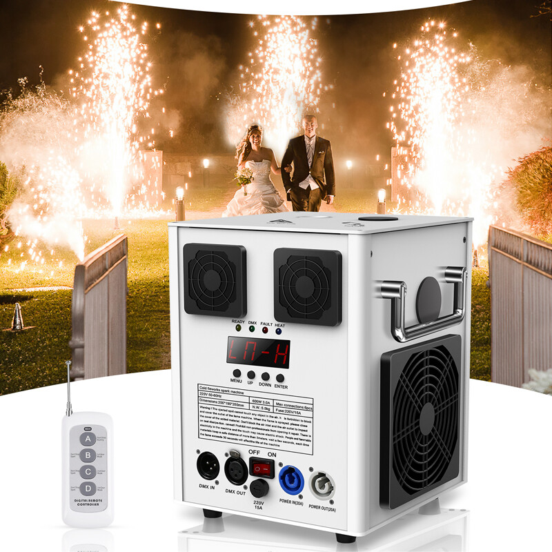 700W Cold Spark Machine Party Stage Sparkle DJ Party Show With Flight Case