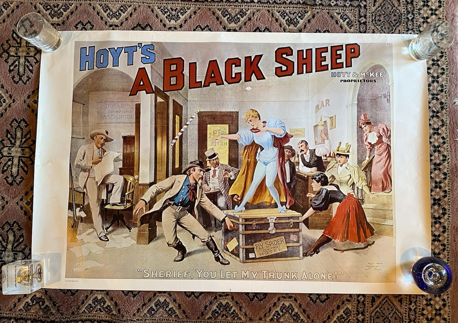 Rare 1970 Hoyt's A Black Sheep,a theatrical production Charles Hale Hoyt Poster