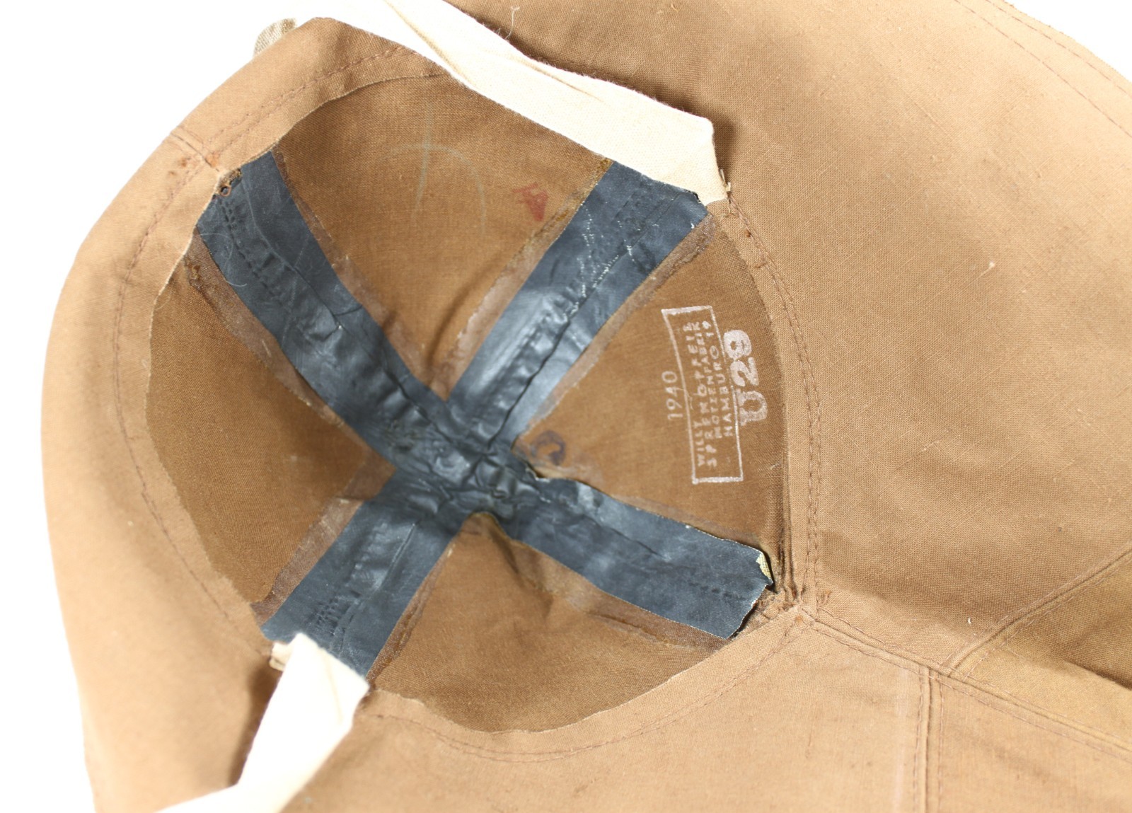 U-29 Identified! WW2 German Navy U Boat Foul Weather Deck Hat ~ Rare Original!