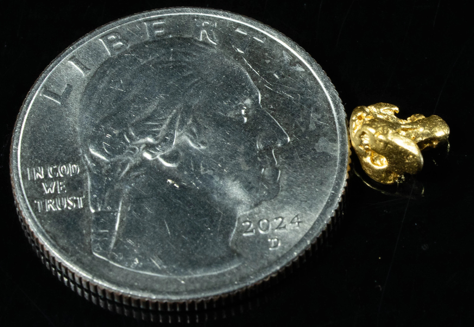 #747 Natural Gold Nugget Australian .75 Grams Genuine