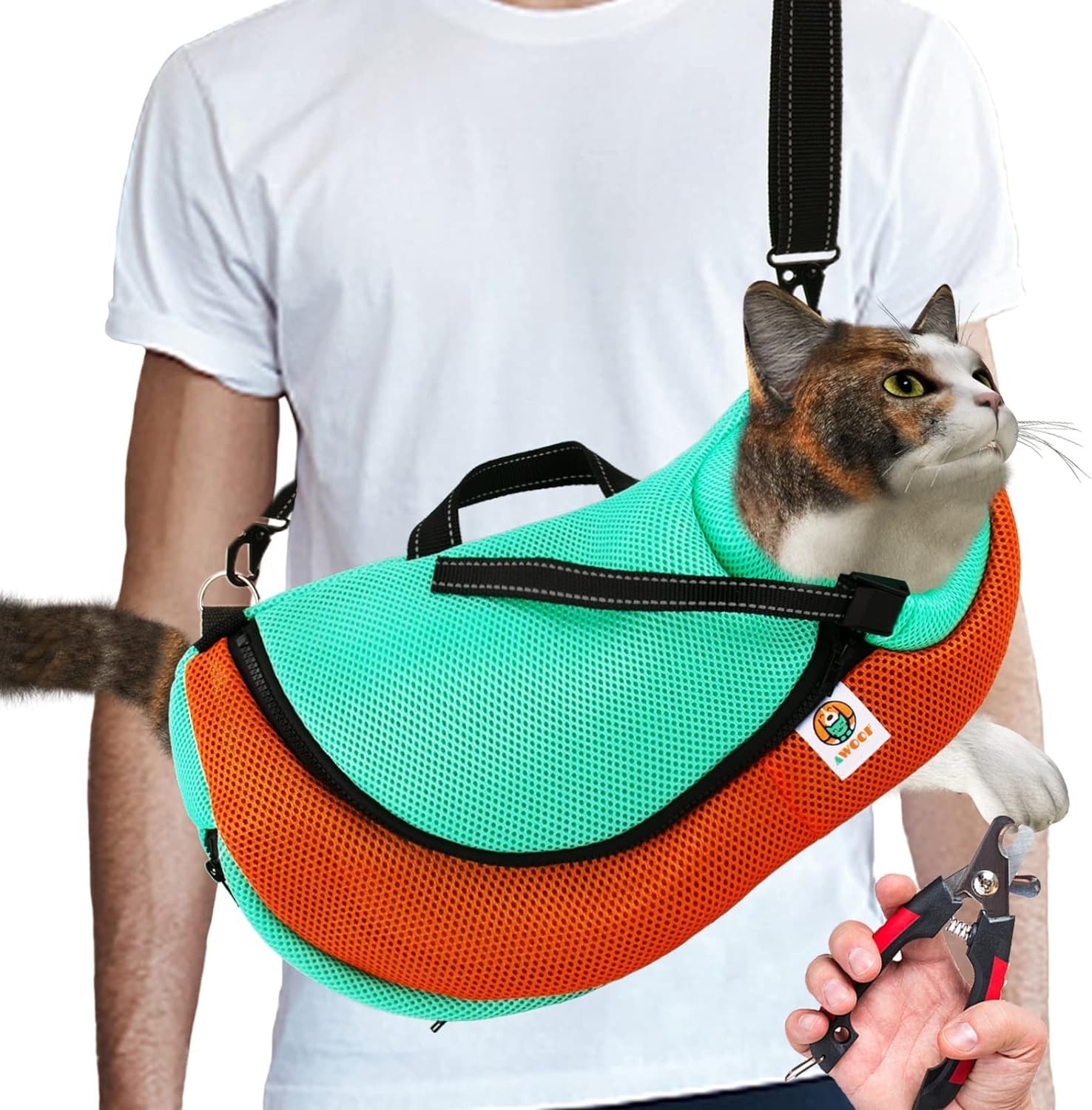 Cat Grooming Bag Adjustable Cat Bathing Bag Anti Scratch Bite Restraint Bag
