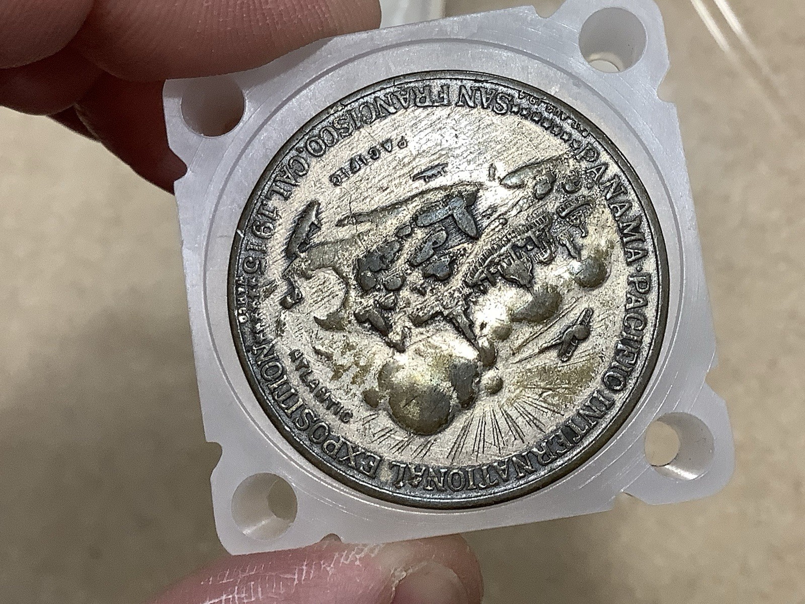 1915 Cal.Four Portraits HK-420 Silver Plate*Retired Dealer* So Called Dollar