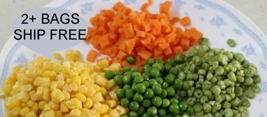 MIXED VEGETABLES FREEZE DRIED-BUY 2 BAGS GET FREE SHIPPING!